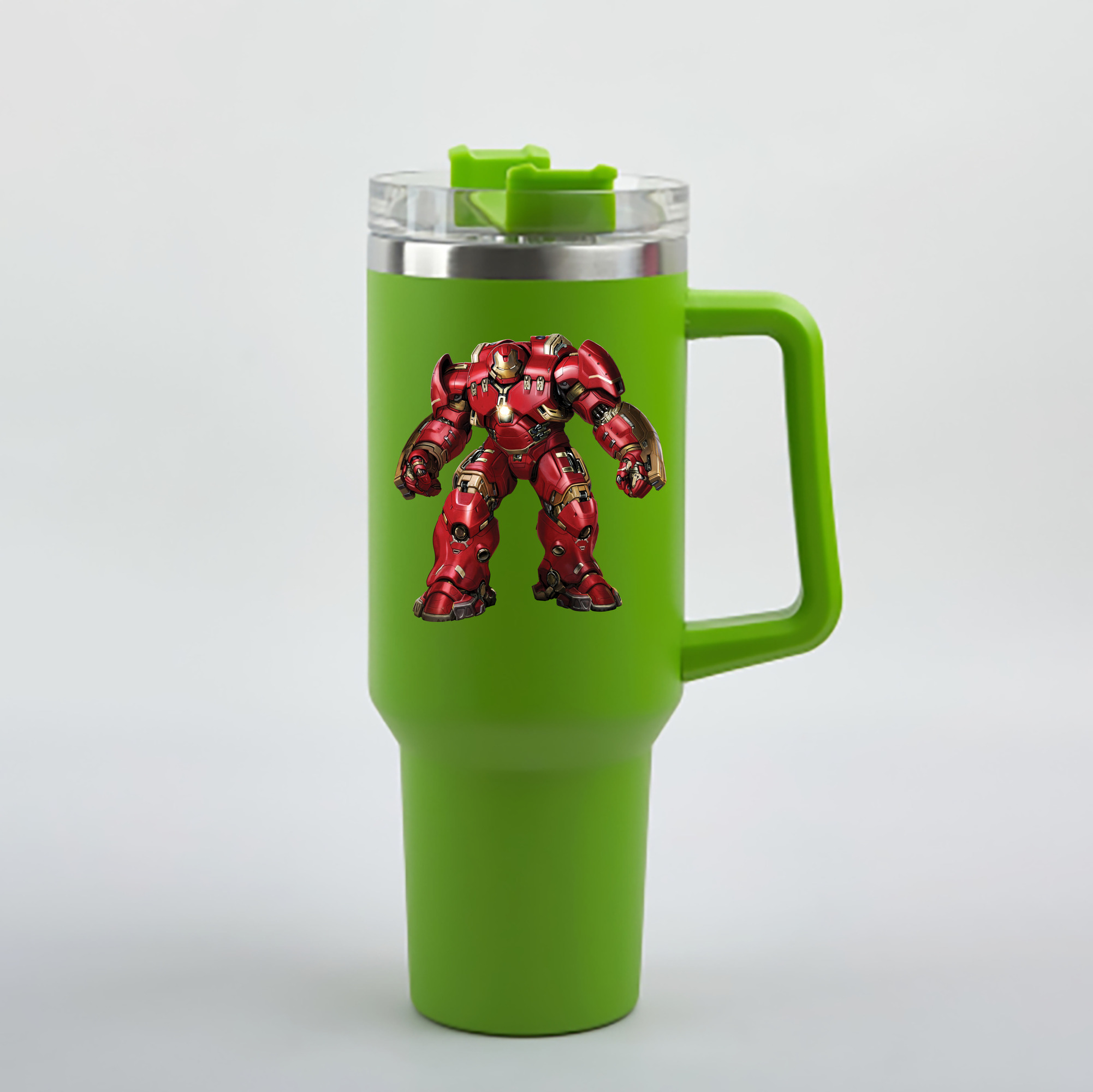 （画像用） アベンジャーズ The Avengers 1200mL車用タンブラー - クリスタルステッカー（プラスチックストロー付き）
